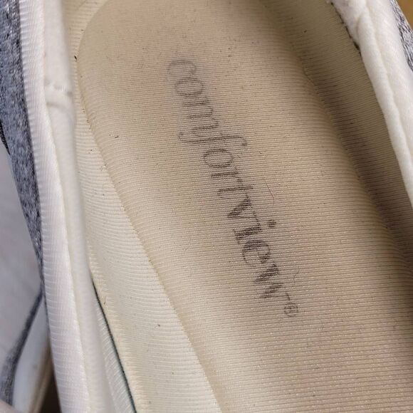 Comfortview Grey and White Mary Jane Emmy Sneakers- Size 9 - Picture 5 of 8